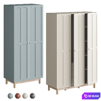 Vikla swing wardrobe 3D Model Vray, Corona