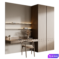 Workplace 22 3D Model Corona