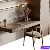 Workplace 22 3D Model Corona
