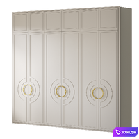 Wardrobe HOMEWOOD 3D Model Vray, Corona
