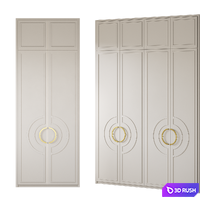 Wardrobe HOMEWOOD 3D Model Vray, Corona