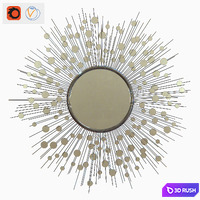 Baker furniture CONSTELLATION MIRROR 3D Model Vray