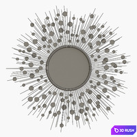 Baker furniture CONSTELLATION MIRROR 3D Model Vray