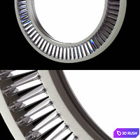 Restoration Hardware Lombard Prism Round Mirror 3D Model Vray