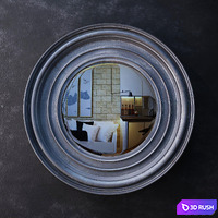 Mirror Round Sutton Convex Mirror 3D Model Vray