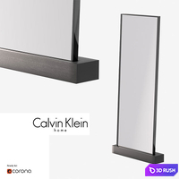 Clavin Klein walnut floor mirror 3D Model Corona