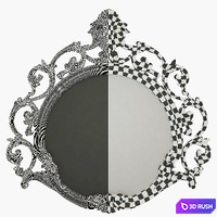 Mirror Treci Cecchini Victoria Stucco 3D Model Vray