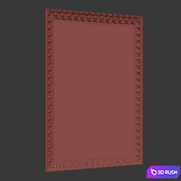 Antiqua Mirror 3D Model Corona
