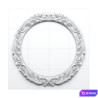 Kare Mirror Firenze 120x120cm 3D Model Corona
