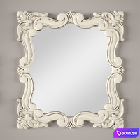 VINTAGE HAND-CARVED MIRRORS 3D Model Vray