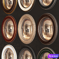 Canestrelli mirror 3D Model Vray, Corona