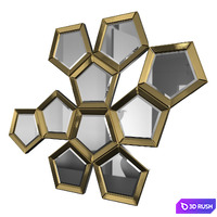Mirror Eichholtz Cheyenne 3D Model Vray