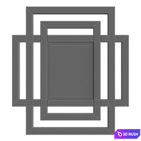 Mirror of Eichholtz Mortimer 3D Model Vray