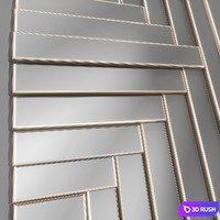 Manhattan Mirror Tall 3D Model Vray, Corona