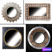 Mirror on wall 58 3D Model Vray