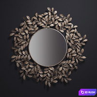 Dantone mirror metal 3D Model Vray, Corona