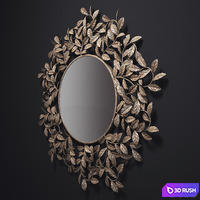 Dantone mirror metal 3D Model Vray, Corona