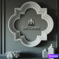 Mirror wall mirror mirror 3D Model Corona