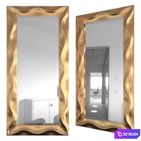 Mirror Fluid Flo 3D Model Vray
