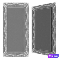Mirror Fluid Flo 3D Model Vray