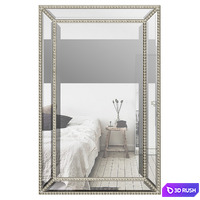 Beveled Beaded Accent Wall Mirror 3D Model Vray