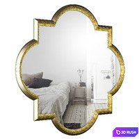 Traditional Metal Frame Wall Mirror 3D Model Vray