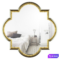 Traditional Metal Frame Wall Mirror 3D Model Vray