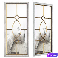 Mercersburg Window Wall Accent Mirror 3D Model Vray