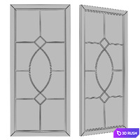 Mercersburg Window Wall Accent Mirror 3D Model Vray