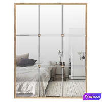 Windowpane Reflections Contemporary Wall Mirror PGN2607 3D Model Vray