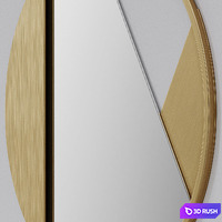 Revolution Wall Mirror 3D Model Vray, Corona