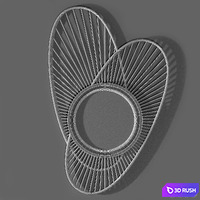 Muranti_Mirror_Stervi 3D Model Vray, Corona