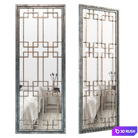 Rectangular Wall Mirror - Eichholtz Mota 109556 3D Model Vray
