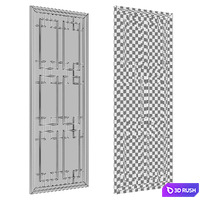 Rectangular Wall Mirror - Eichholtz Mota 109556 3D Model Vray