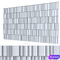 Decorative wall 195. 3D Model Corona