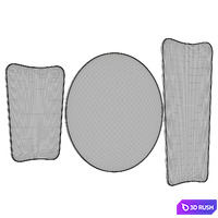 FA 33 Wall Mirror 3D Model Corona