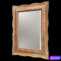 Samira Gaia Mobili Mirror (Silver, Gold) 3D Model Vray, Corona