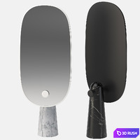 Standing mirror Iconic 3D Model Vray, Corona