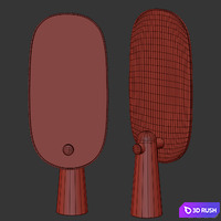 Standing mirror Iconic 3D Model Vray, Corona