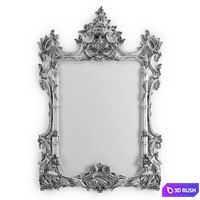 Chippendale style mirror 3D Model Corona