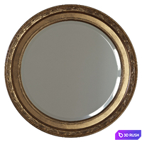 Round mirror in a frame 3D Model Corona