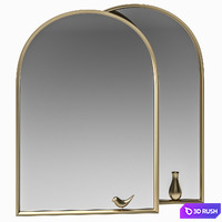 Mirror Portrait 3D Model Vray, Corona