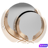 Mirror Sunset 3D Model Vray, Corona