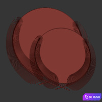 Mirror Sunset 3D Model Vray, Corona