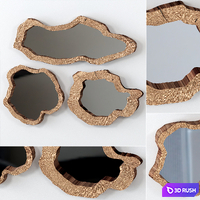 Collection of slab mirrors 3D Model Vray, Corona