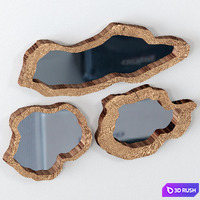 Collection of slab mirrors 3D Model Vray, Corona