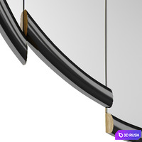 LEE BROOM - SPLIT MIRROR ROUND 3D Model Vray