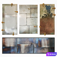 Mirror Arteriors Set_2 3D Model Vray