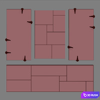 Mirror Arteriors Set_2 3D Model Vray