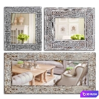Mirror 162 3D Model Vray, Corona